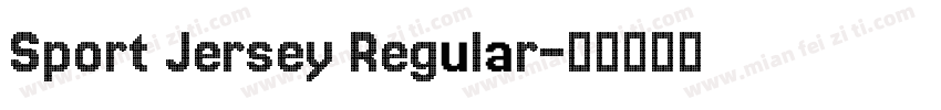 Sport Jersey Regular字体转换